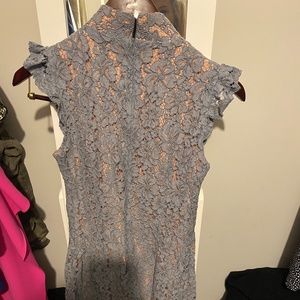 High neck Tahari floral dress
